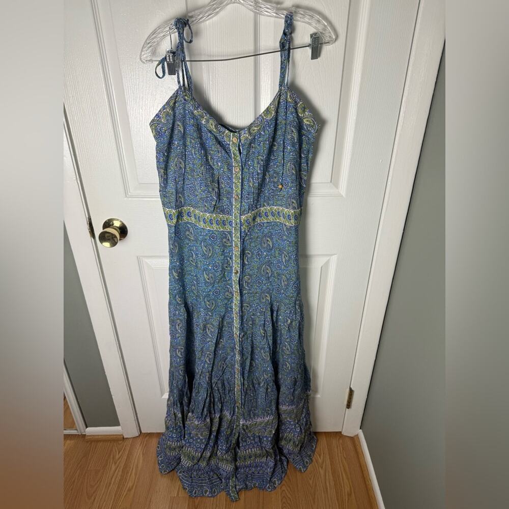 Veronica Beard Windansea Blue Paisley Maxi Dress - Picture 2 of 9